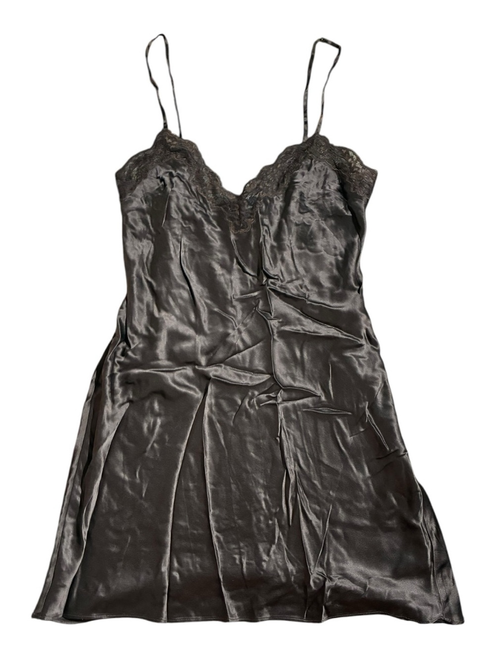 Reformation Marina Dress Brown 100% Silk - Picture 5 of 8